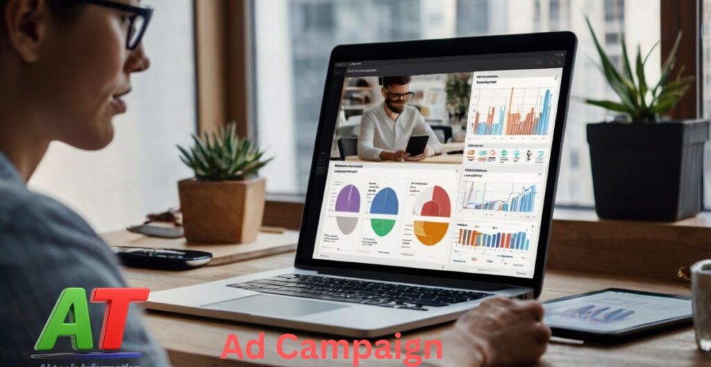 AI tools optimizing digital ad campaigns with performance tracking and smart targeting.