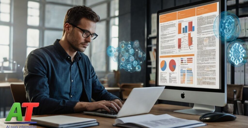 Comparison of traditional research methods and modern AI-powered research tools showing increased speed, accuracy, and efficiency.