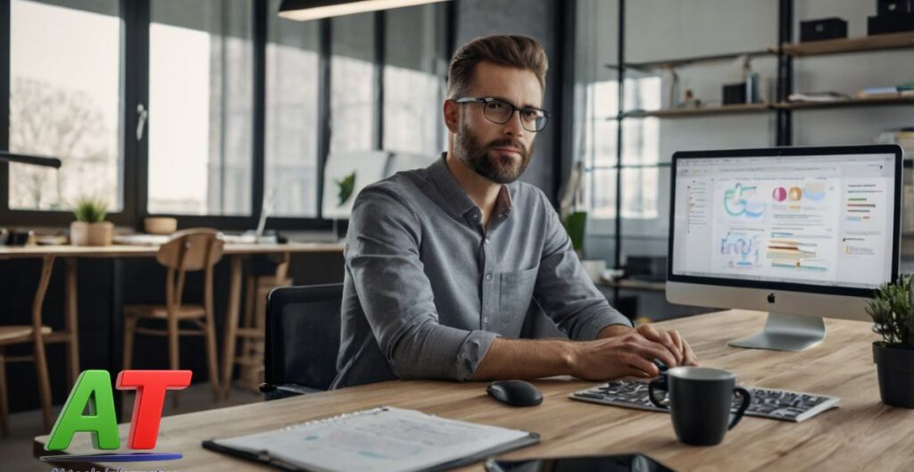 Digital marketer using AI tools for SEO ethically, focusing on transparency and fair practices"