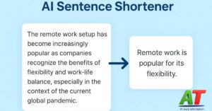 AI Sentence Shortener tool for simplifying and shortening long sentences online"