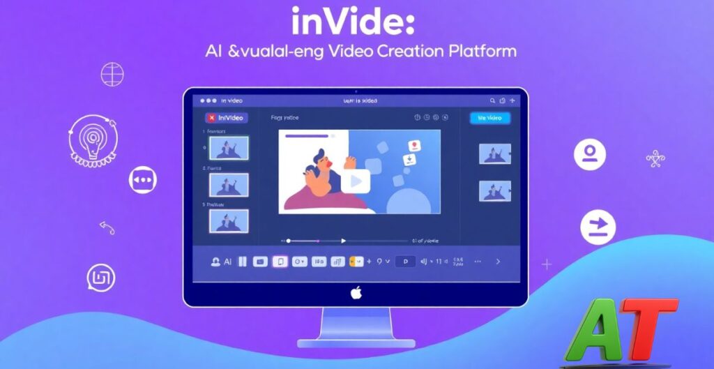 Ai explainer tool InVideo platform creating AI-powered explainer videos with drag-and-drop tools and animation